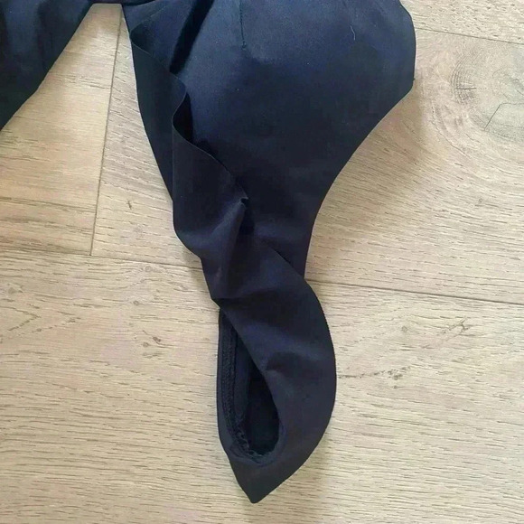 Sea Level Eco Essentials Frill One Piece Black Size 6 - Picture 4 of 7